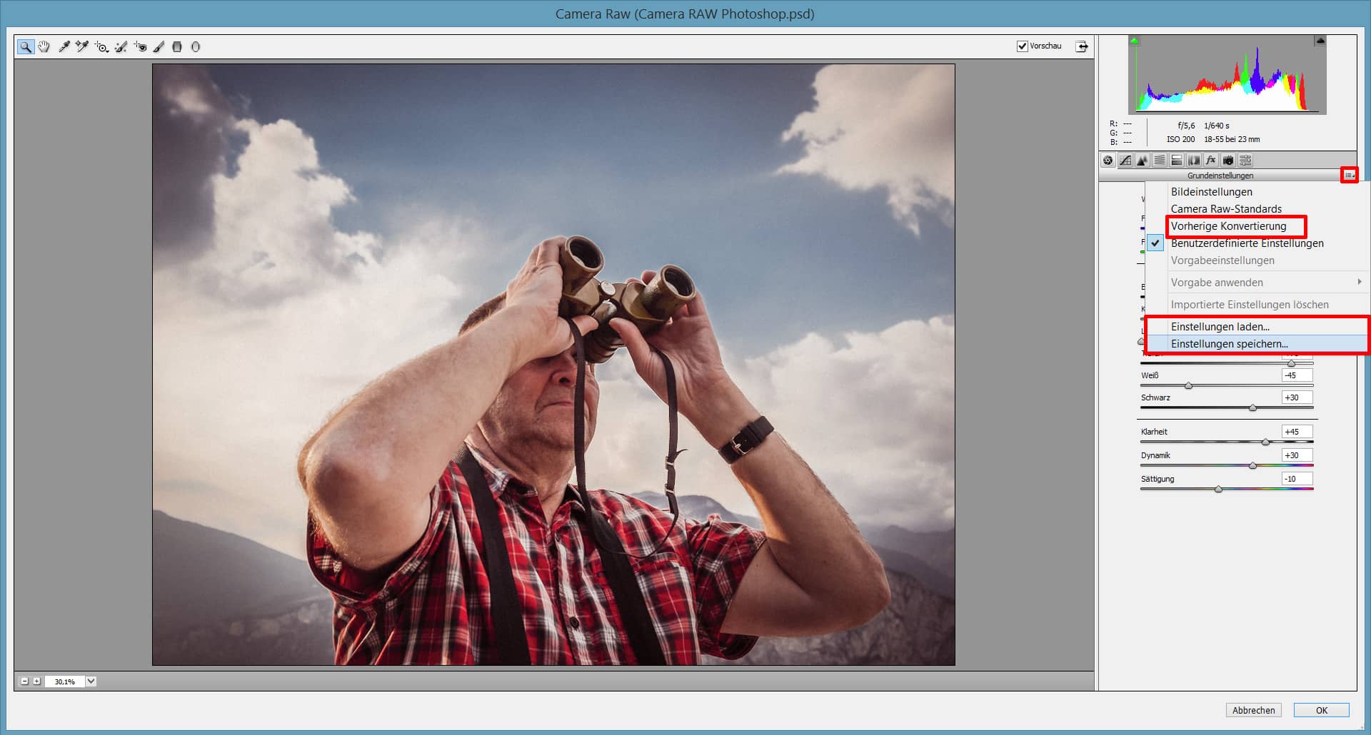 Camera RAW Photoshop 20