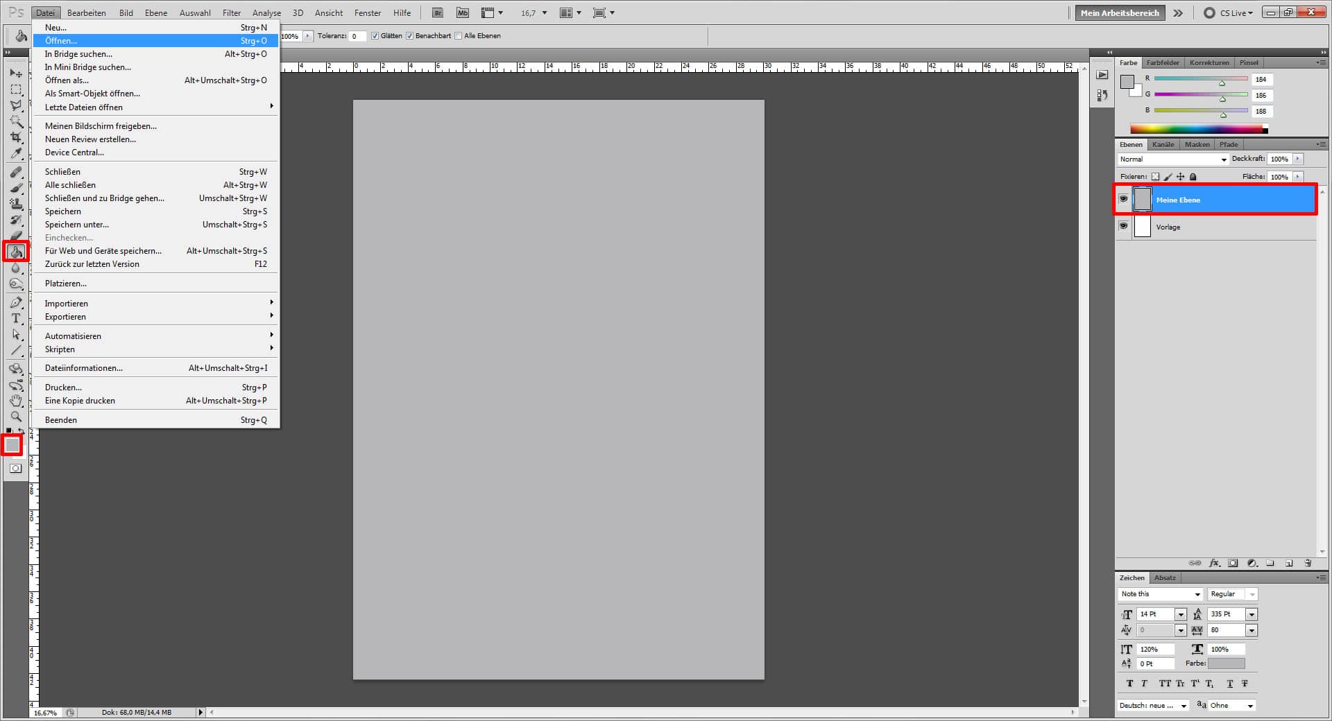 Fotocollage erstellen Photoshop  "Meine Ebene"