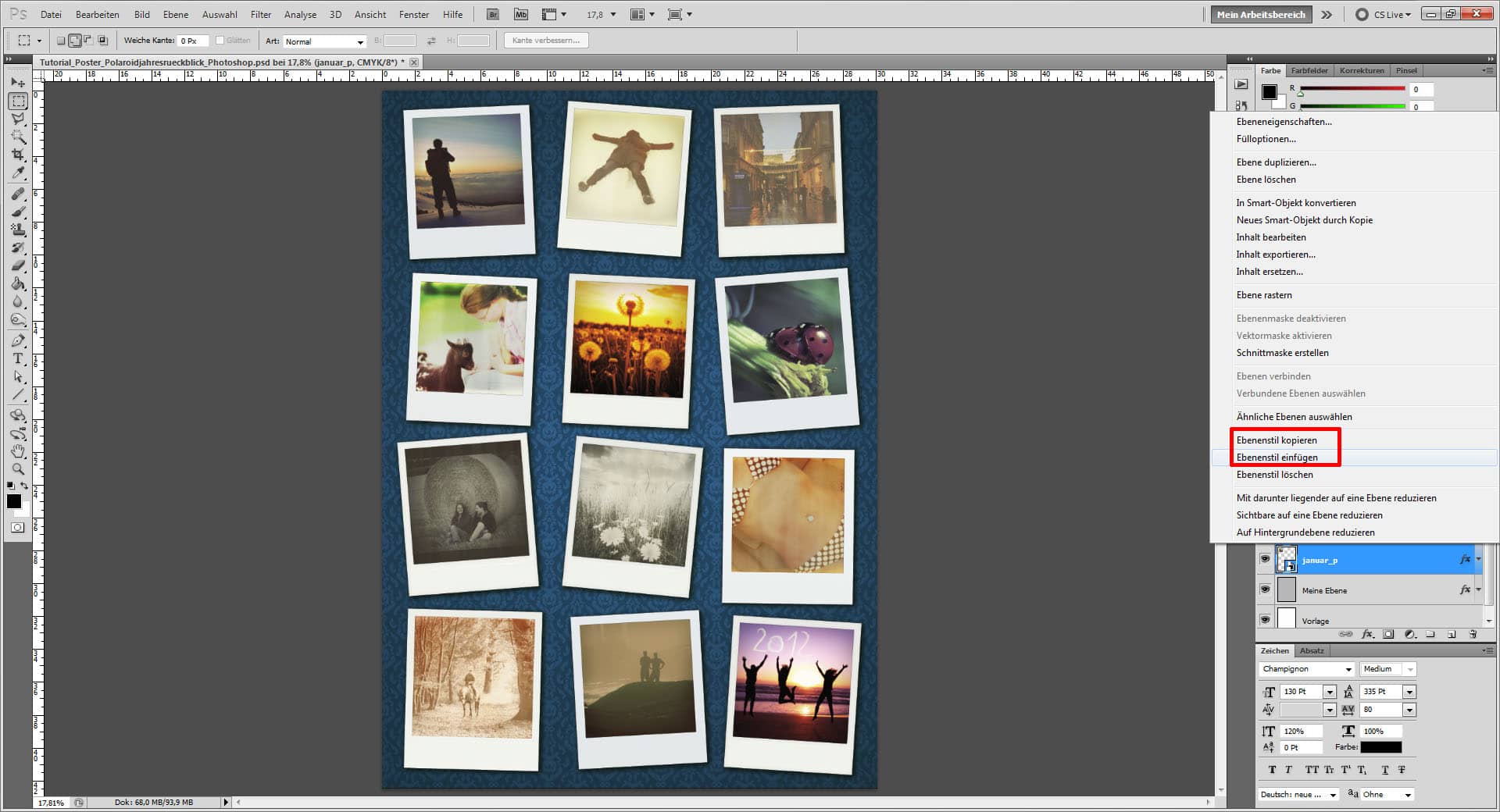 Fotocollage erstellen Photoshop  "Trick"