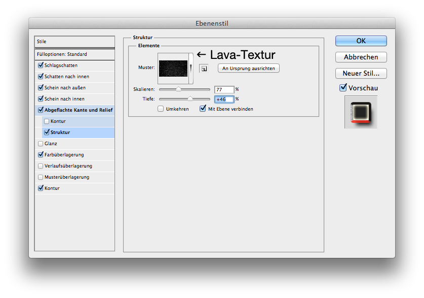 Lava Text effect Phtotoshop 3 step 11