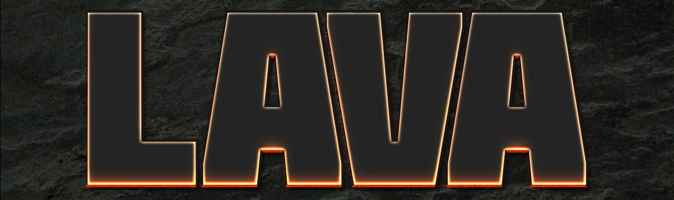 Lava Text effect Phtotoshop 4 step 4