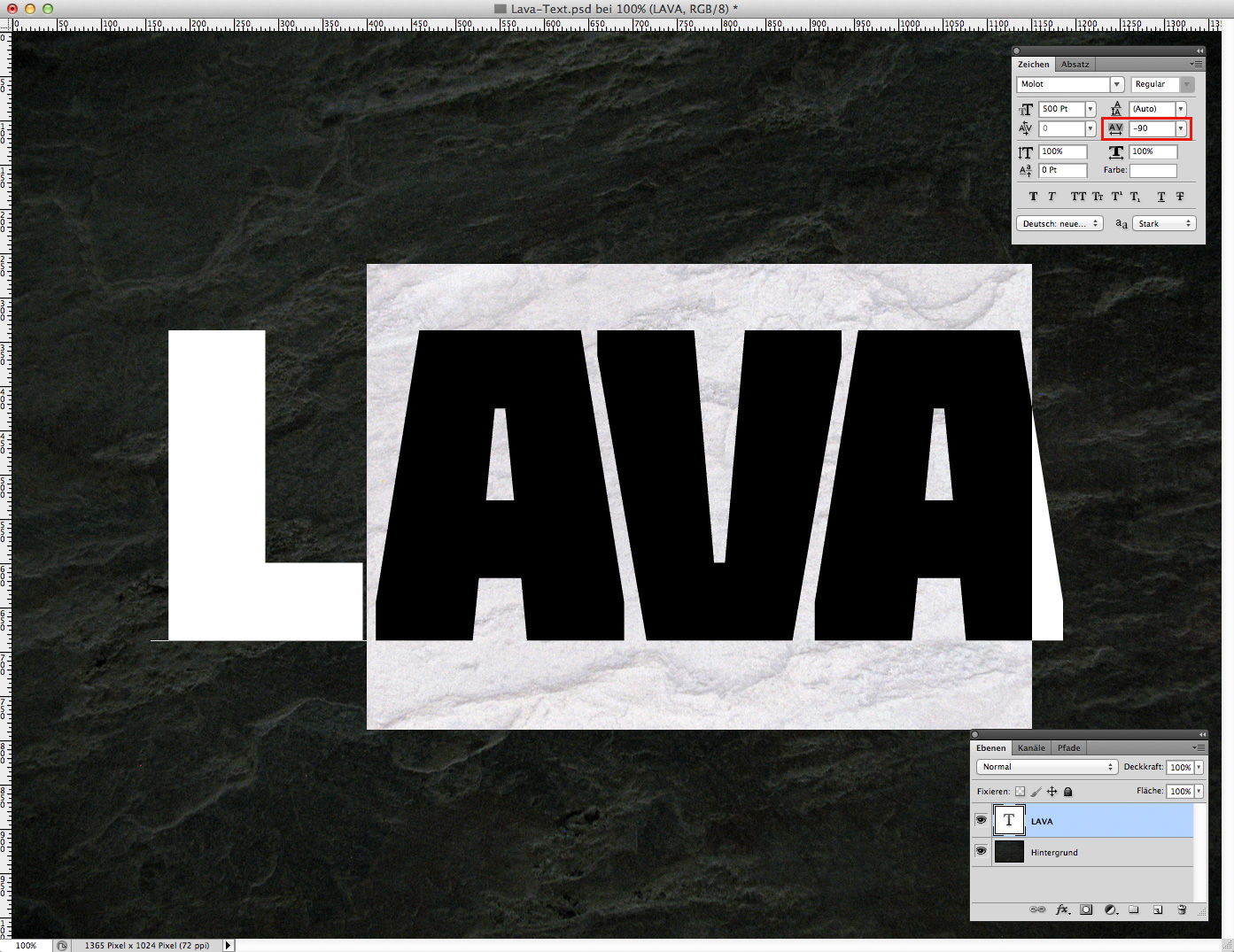Lava Text effect Phtotoshop 2