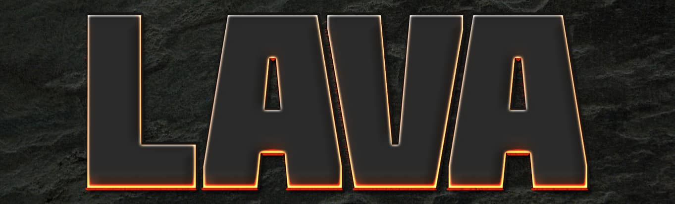 Lava Text effect Phtotoshop 4 step 7
