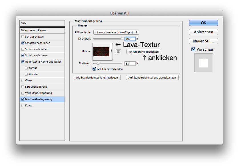 Lava Text effect Phtotoshop 4 step 8