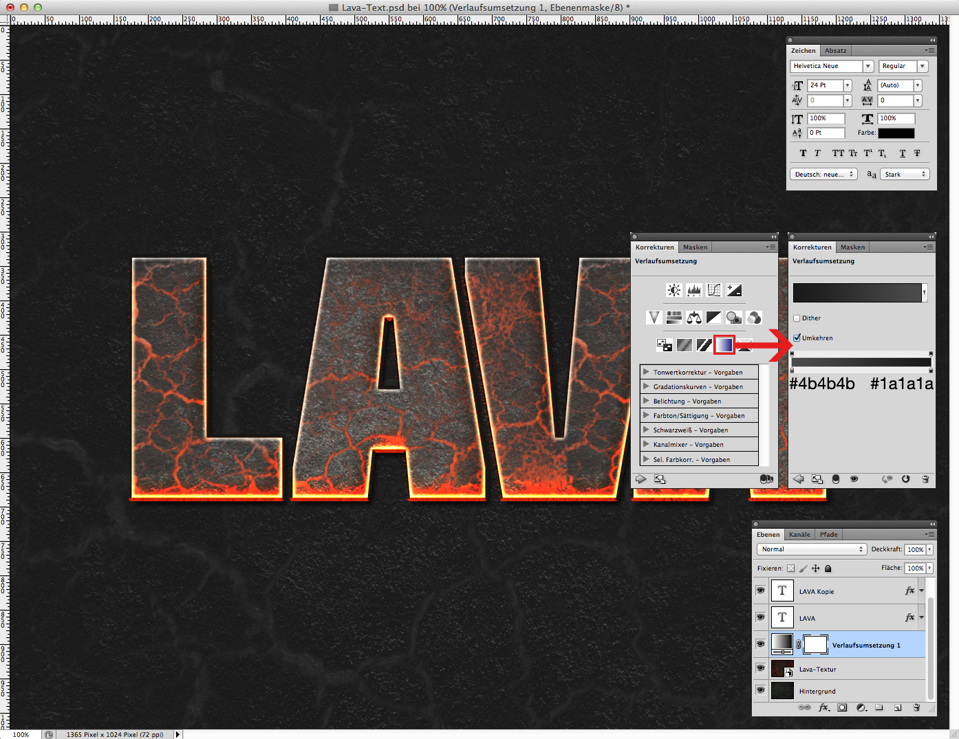Lava Text effect Phtotoshop 5
