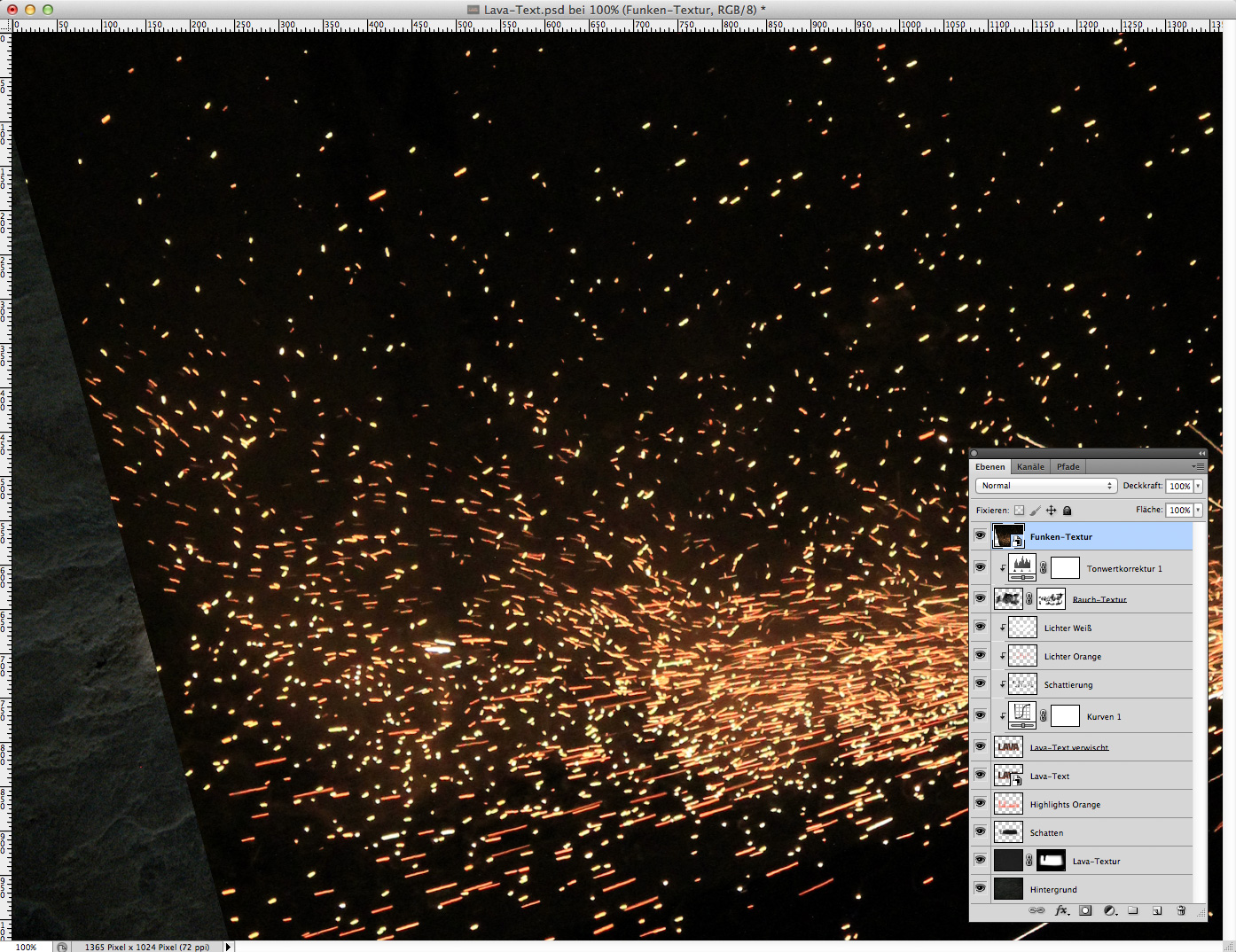 Lava Text effect Photoshop 16