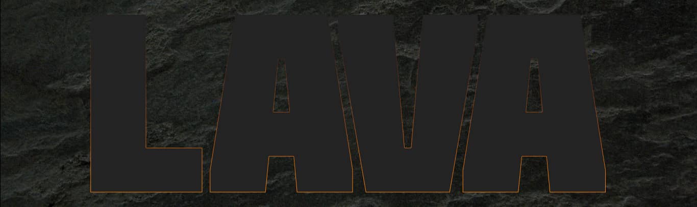 Lava Text effect Phtotoshop 3 step 4