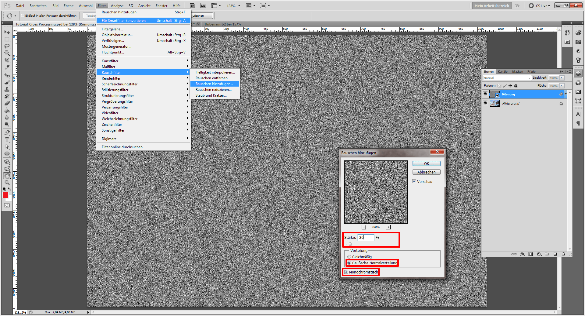Tutorial Cross Processing (2)
