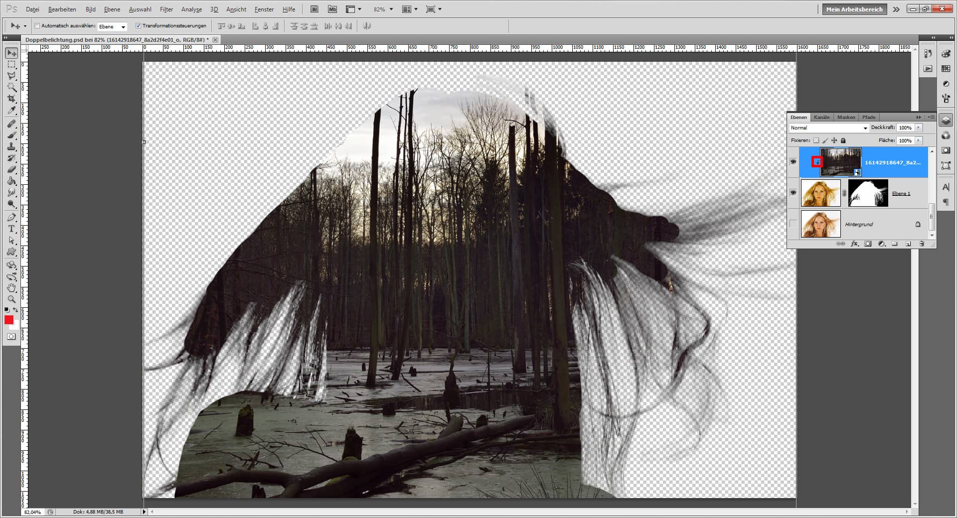 Doppelbelichtung digital mit Photoshop erstellen (3)