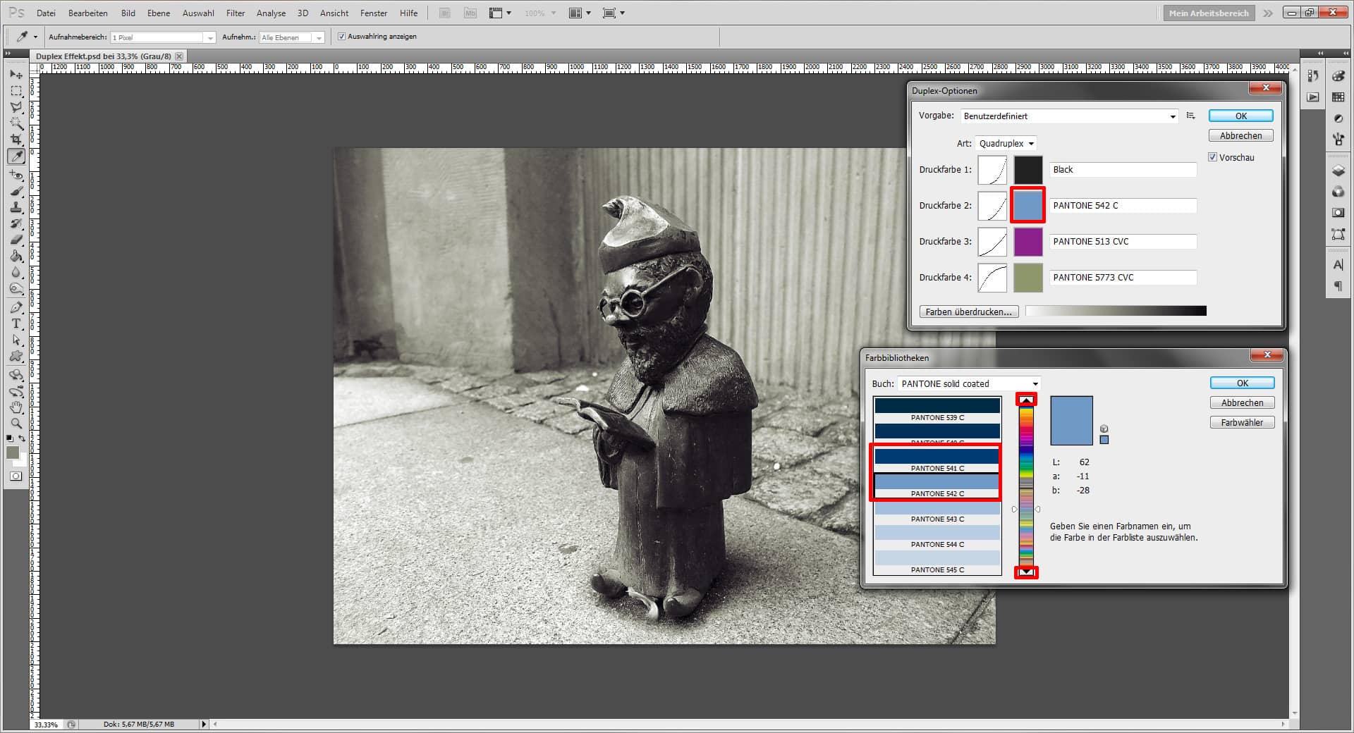 Erstelle einen Duplex Effekt mit Photoshop 9