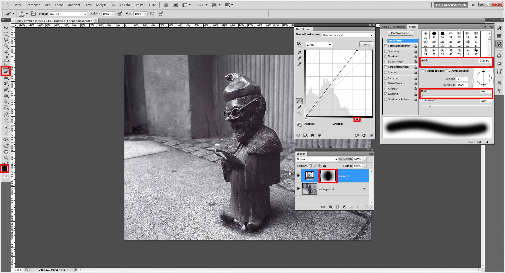 Erstelle einen Duplex Effekt mit Photoshop 11