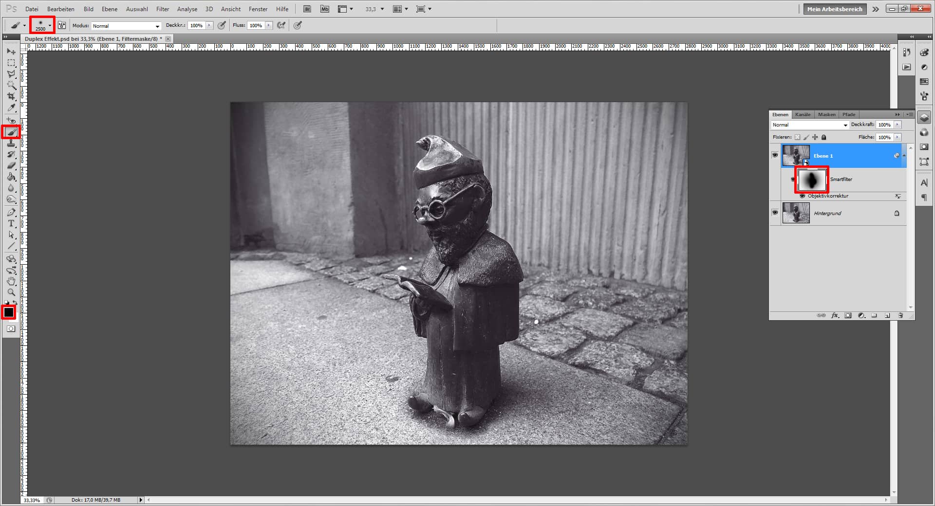 Erstelle einen Duplex Effekt mit Photoshop 13