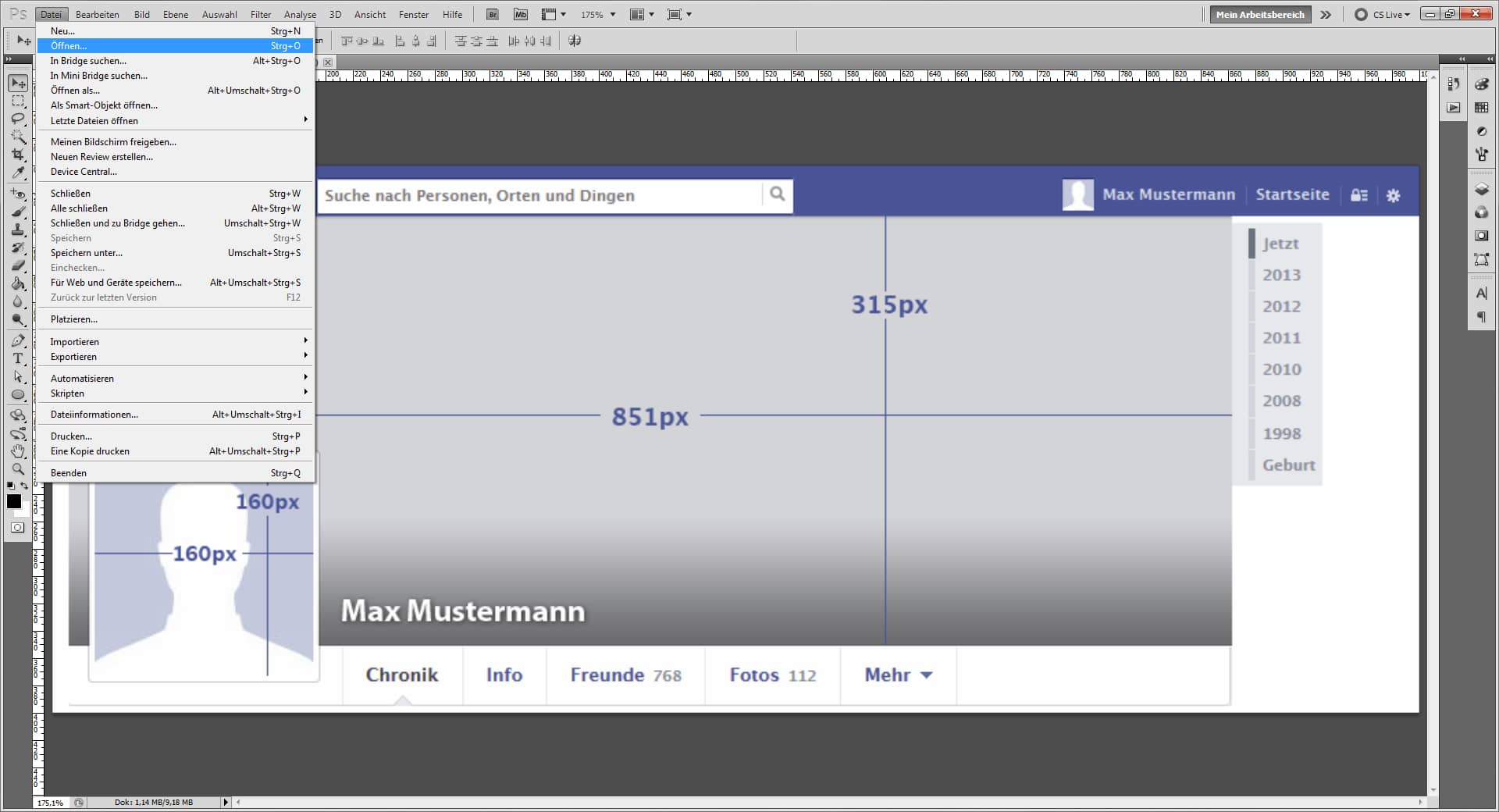 tutorial facebook profilbanner 1