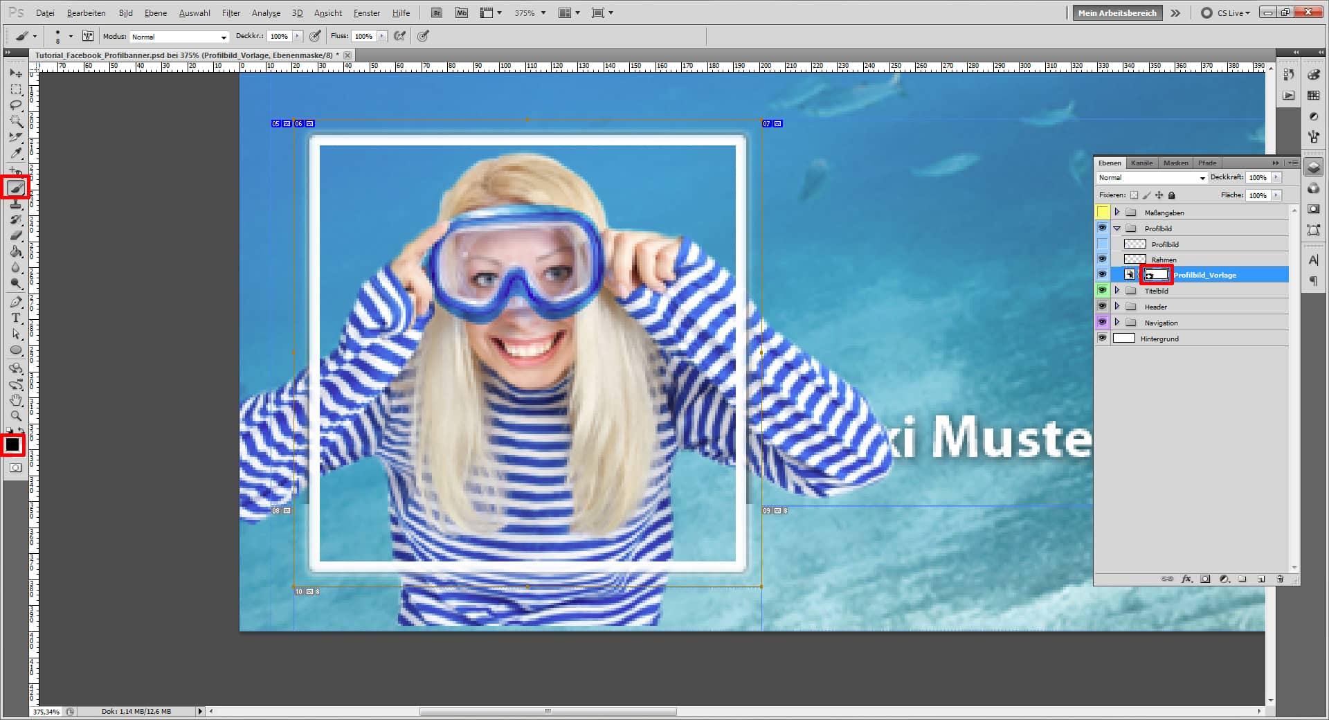 tutorial facebook profilbanner 7