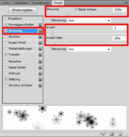 Tutorial: Flyer für die Weihnachtsfeier in Photoshop (5c)