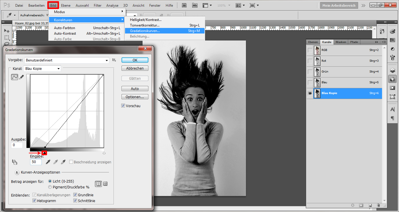 Haare freistellen in Photoshop (5)