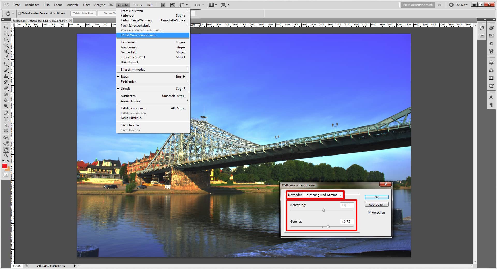 Tutorial: HDR Bilder mit Fotos in Photoshop erstellen Step 3