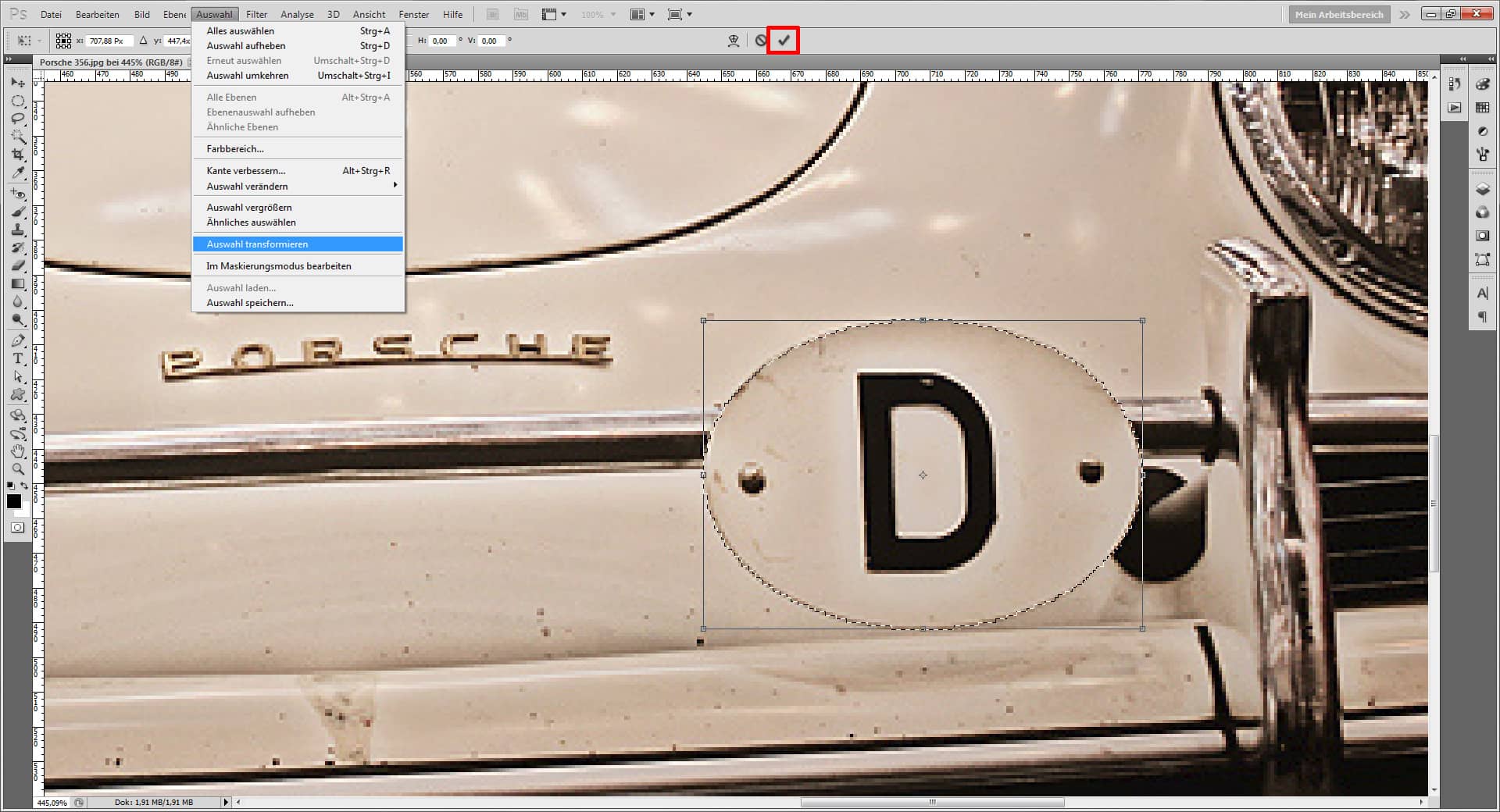  Photoshop Tutorial: Weißes Porsche Auto