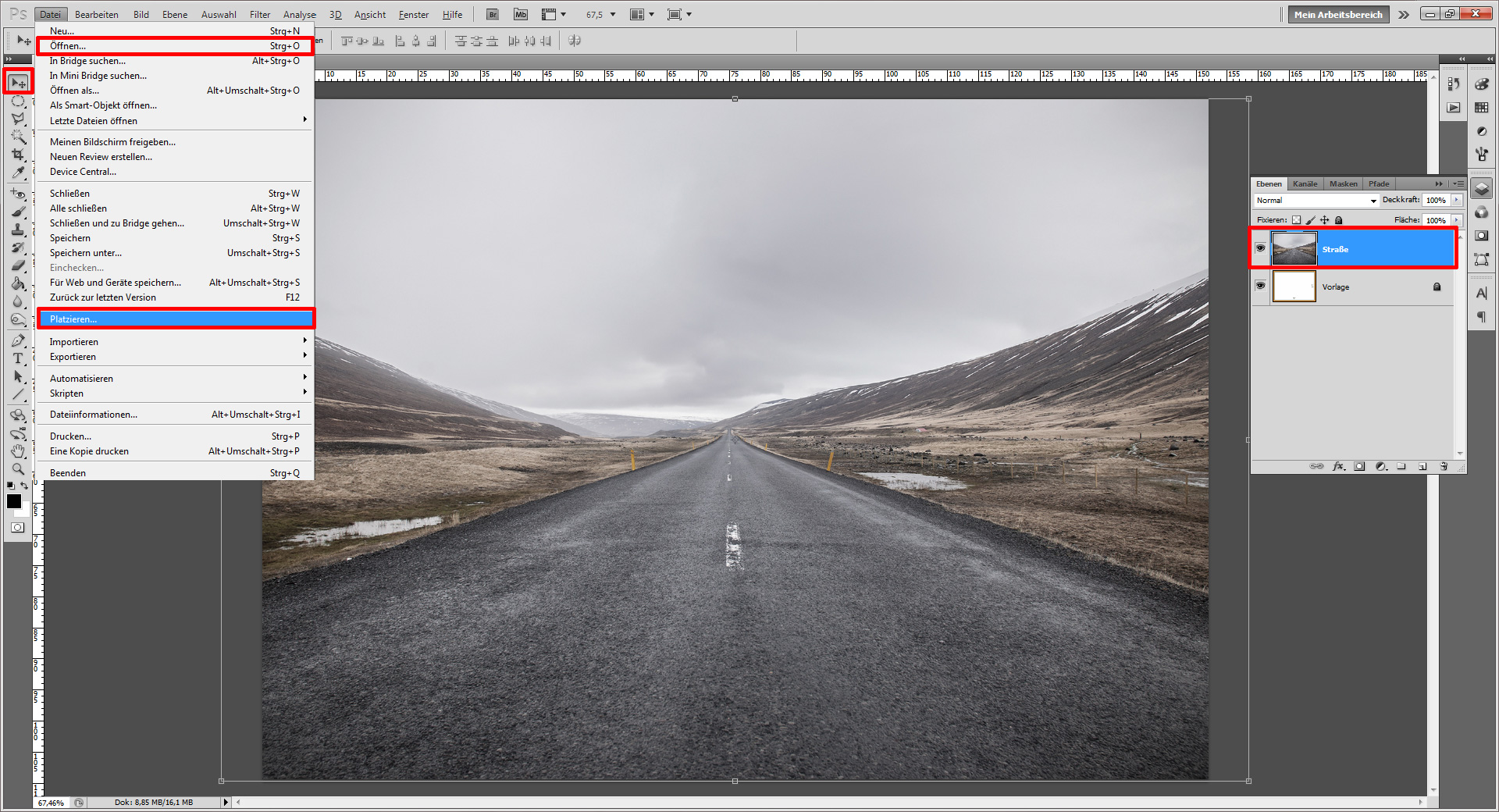 Gestalte ein Polyscape Design mit Photoshop (2)