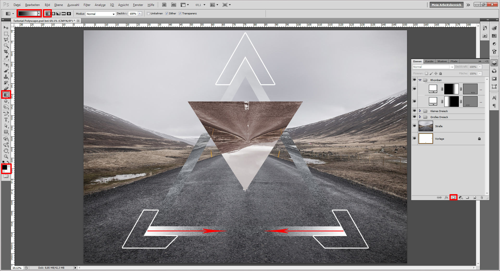 Gestalte ein Polyscape Design mit Photoshop (13)