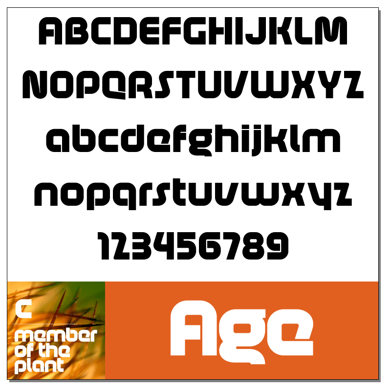 Age Font by Svetoslav Simov