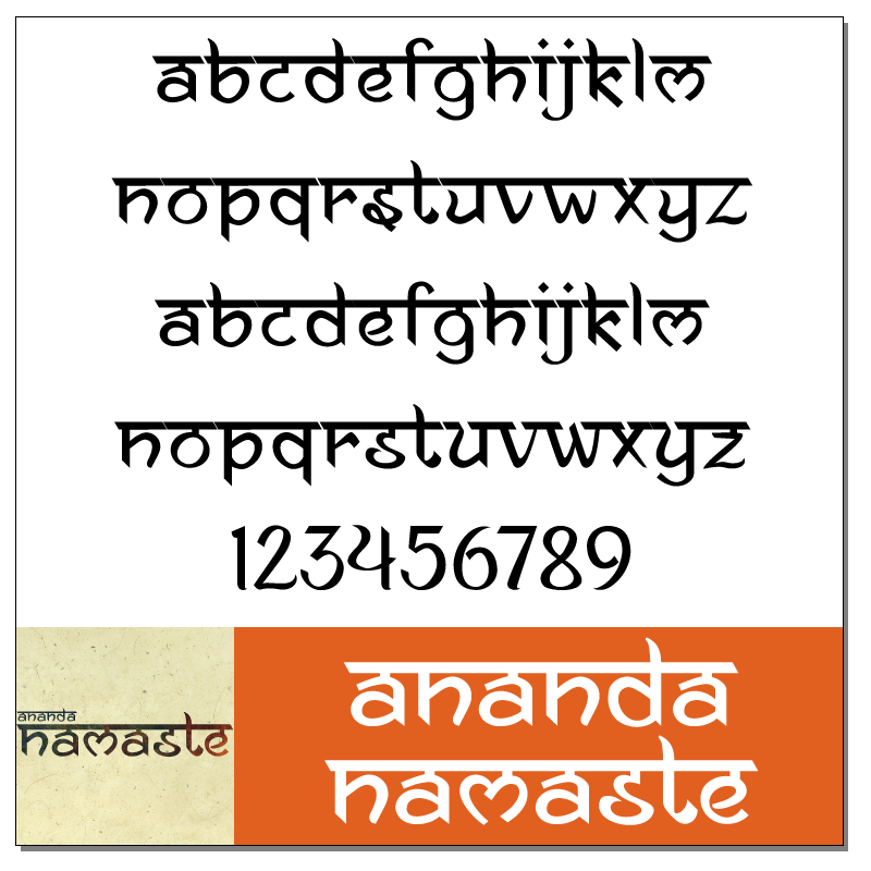 Ananda Namaste Font by Ananda K. Maharjan