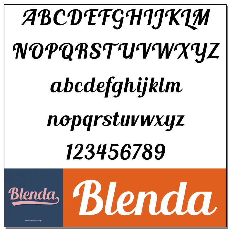 Blenda Script Font by Seniors Studio