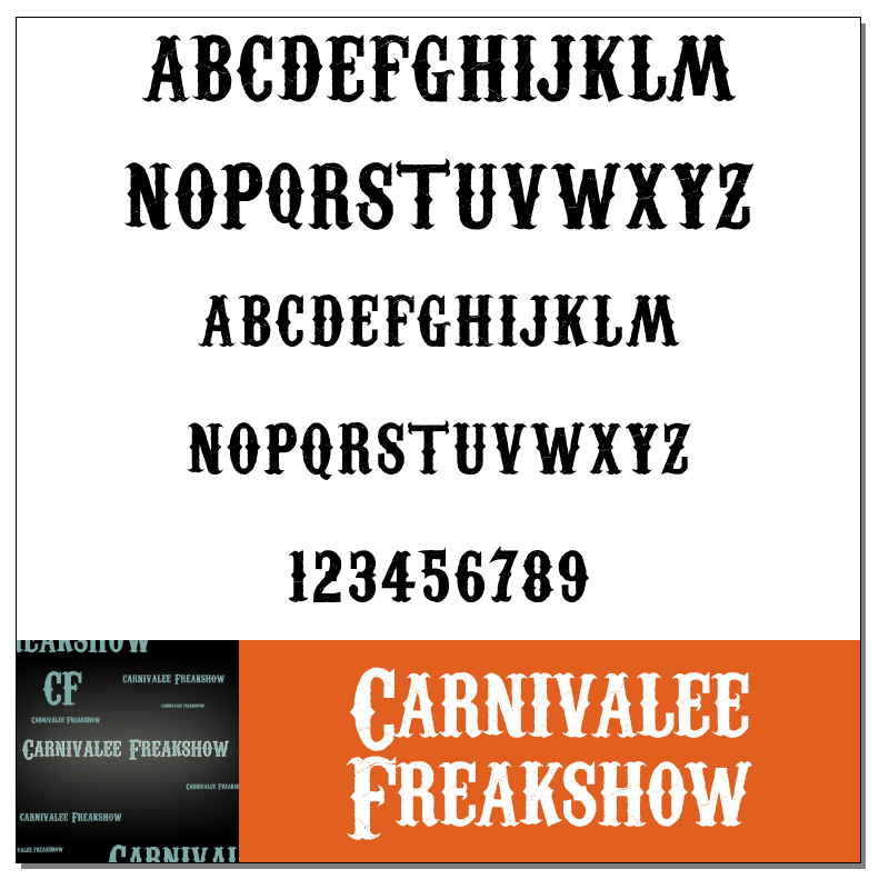 Carnivalee Freakshow Font by Livin Hell