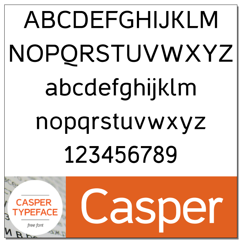 Casper Typeface Font by Michael Chereda