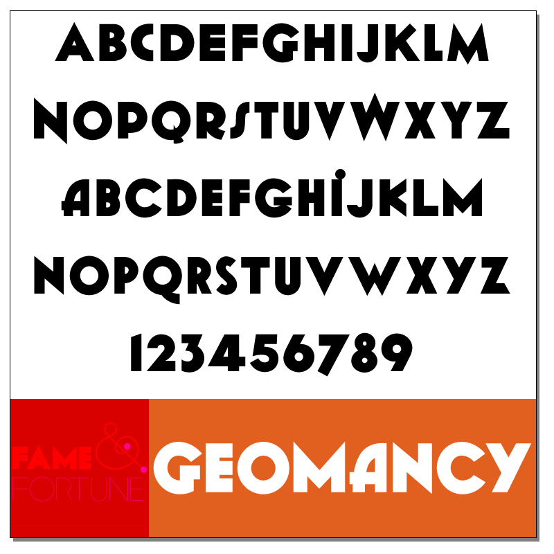 Geomancy Font by One by Four