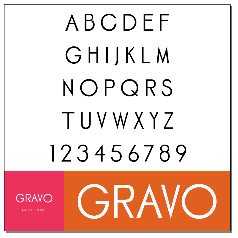 GRAVO Font by Ilario Strazzullo