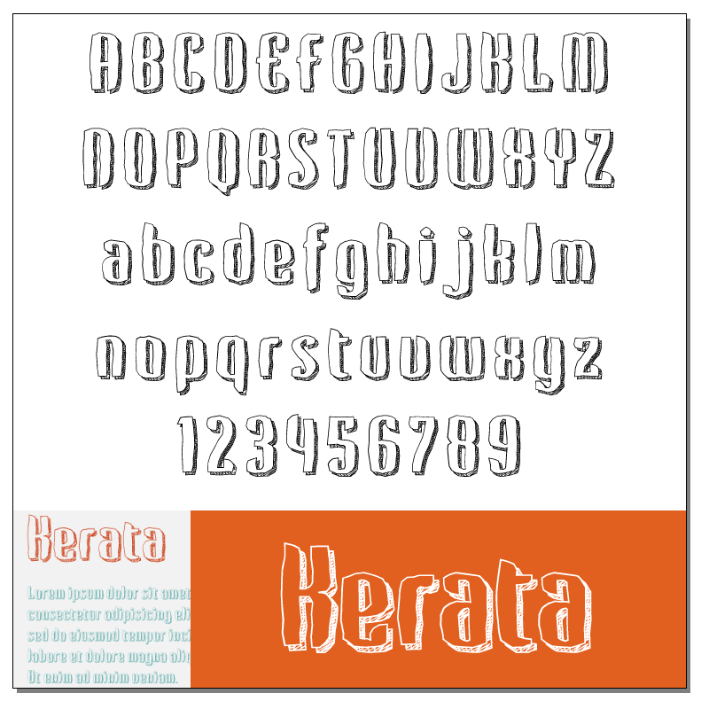 Kerata Font by Beycan Çetin