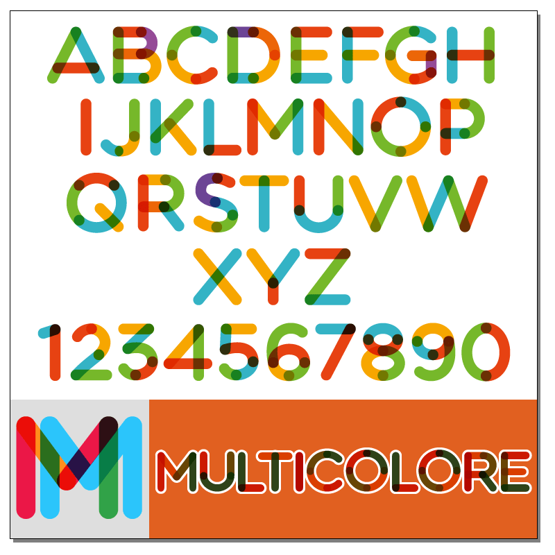 Multicolore Font by Ivan Filipov