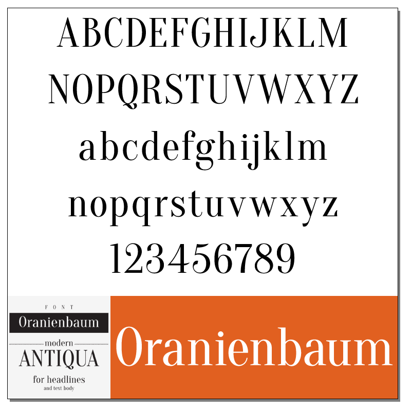 Oranienbaum Font by Ivan Gladkikh