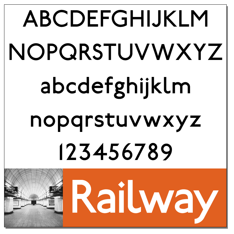 Railway Sans Font by Greg Fleming