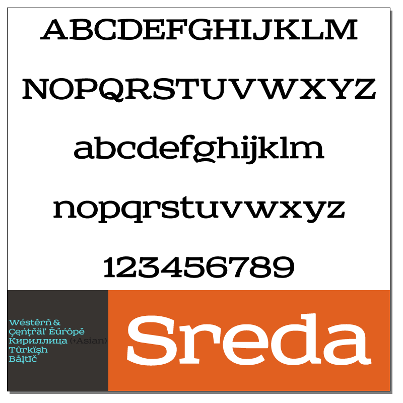 Sreda Font by Elena Kowalski