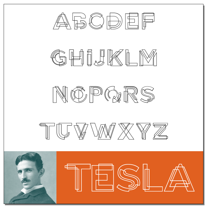 Tesla Font by Lexi Griffith