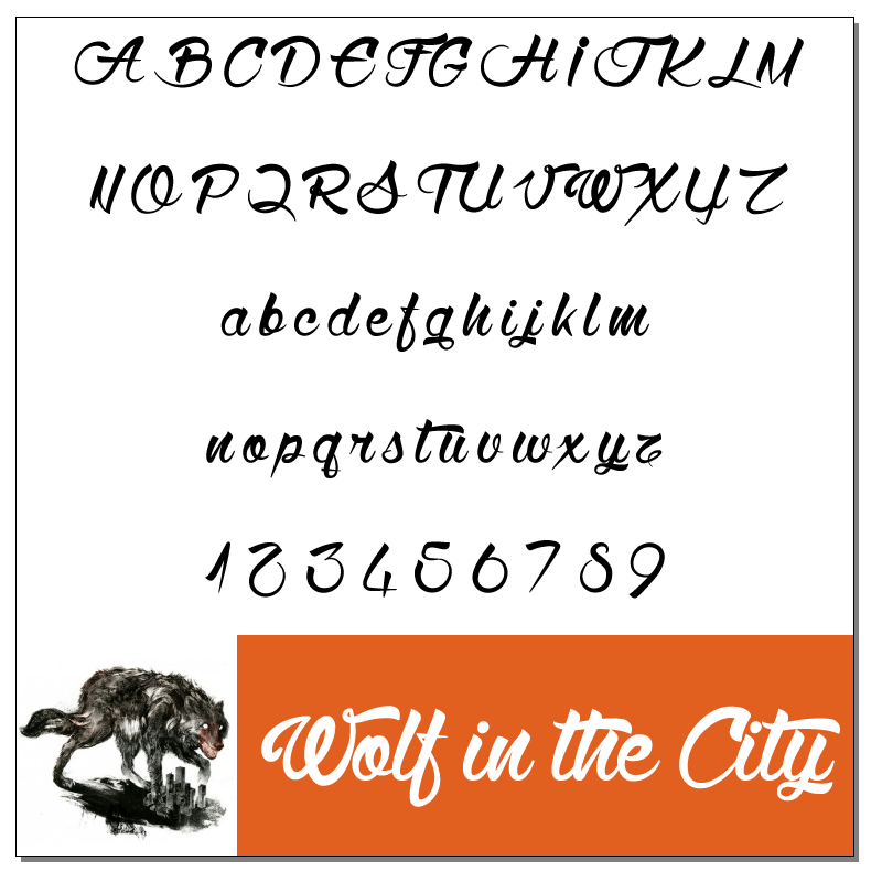 Wolf in the City Font by Maelle Keita