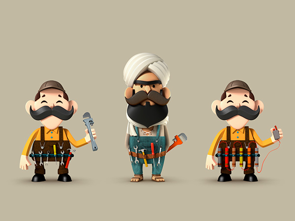 professionelle illustrationen charakter 04