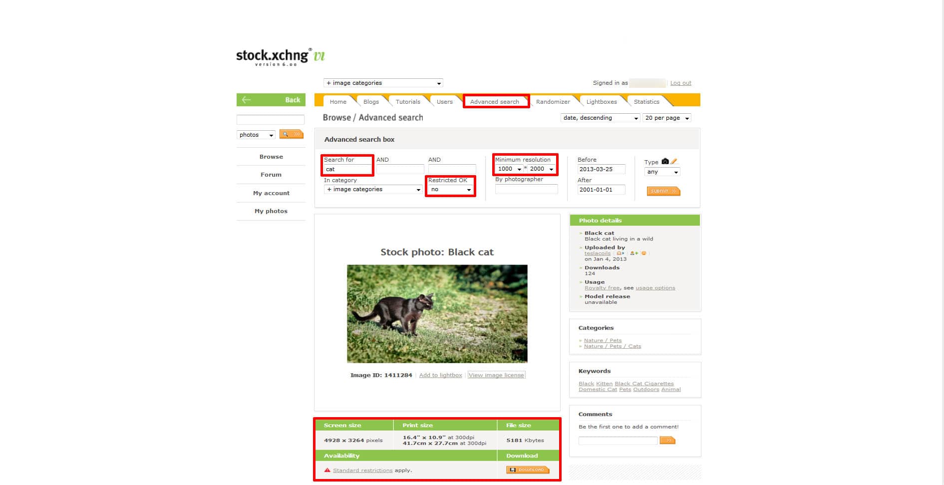 Informationen zur Stock.XCHING Bilddatenbanken