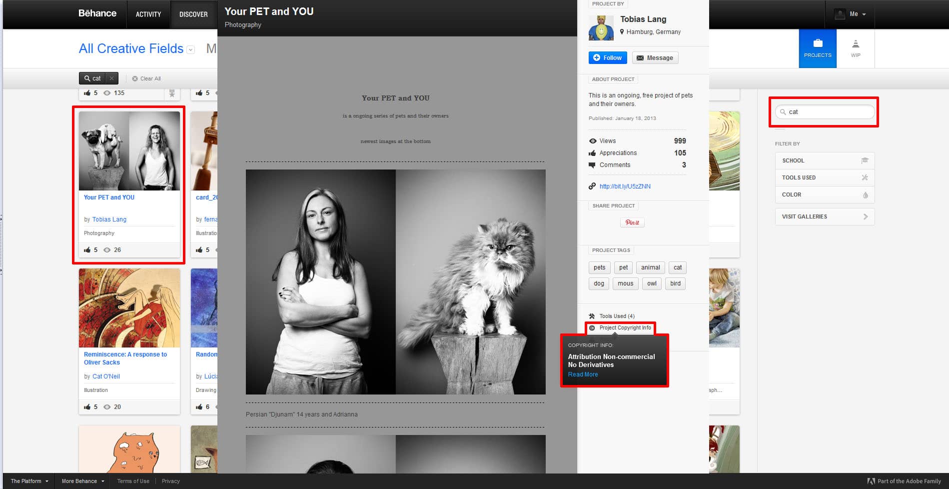Informationen zur behance Bilddatenbanken
