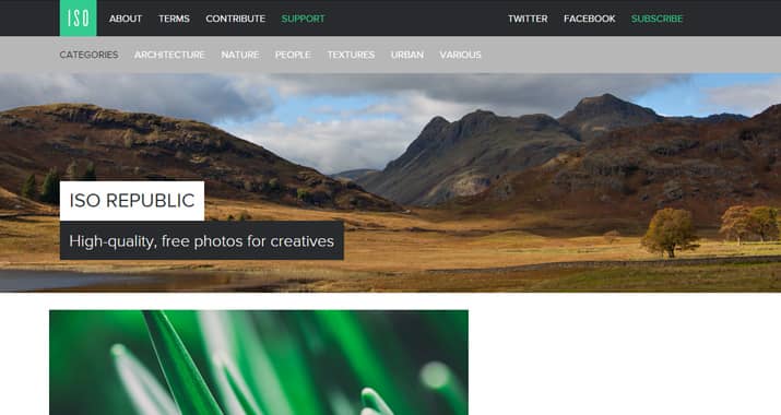 ISO Republic homepage