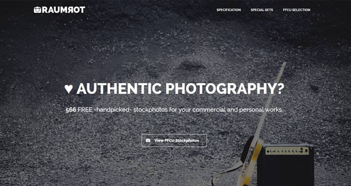 Raumrot homepage