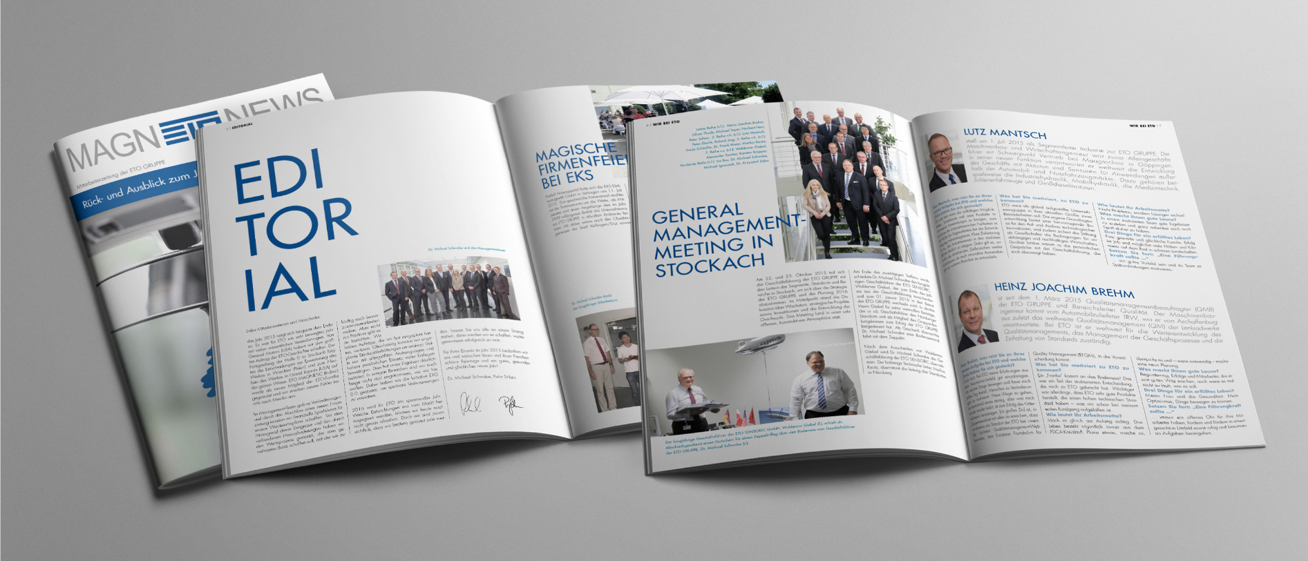 Mitarbeiterzeitung mit InDesign Beispiel 1