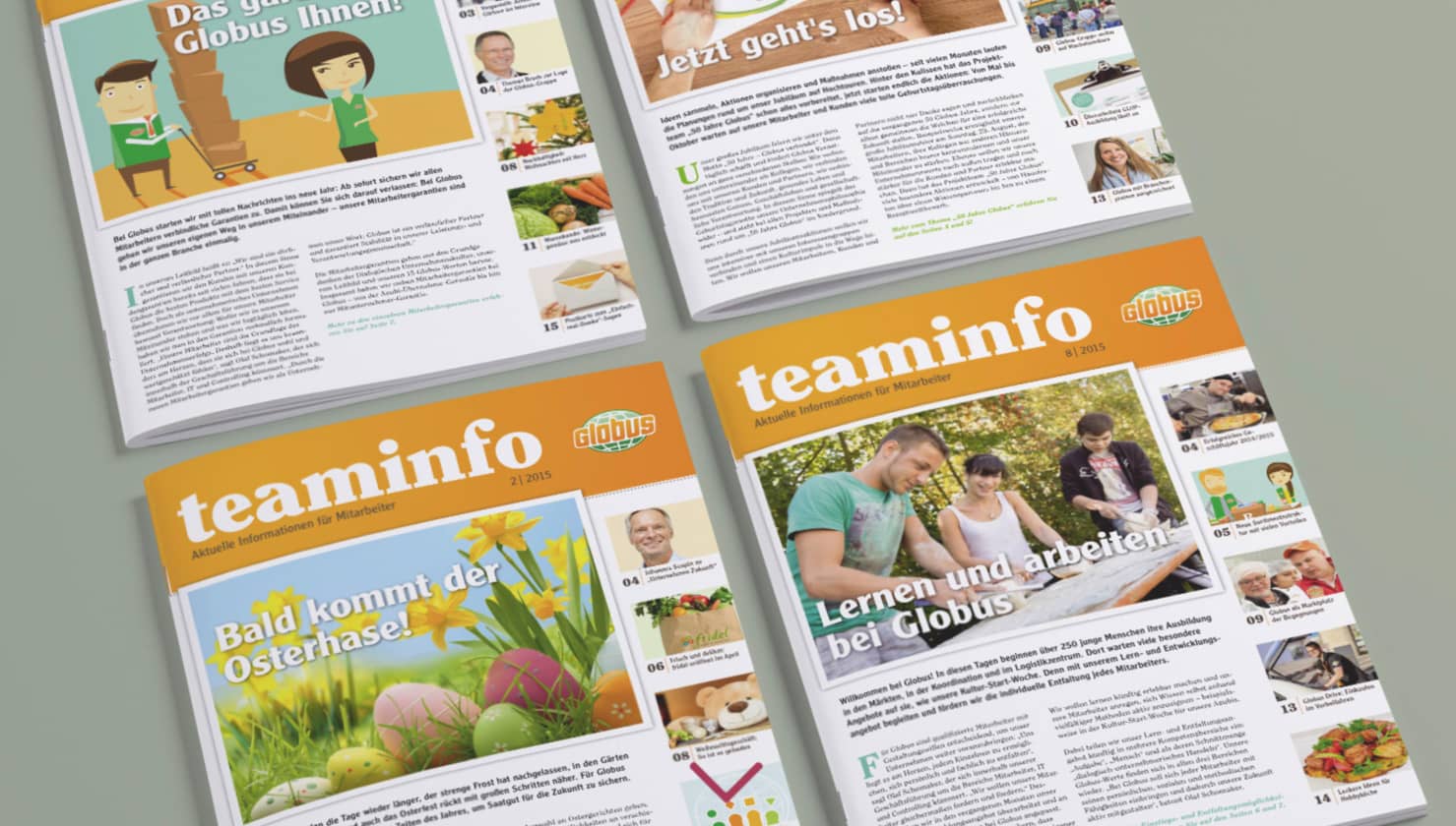 Mitarbeiterzeitung mit InDesign Beispiel 2