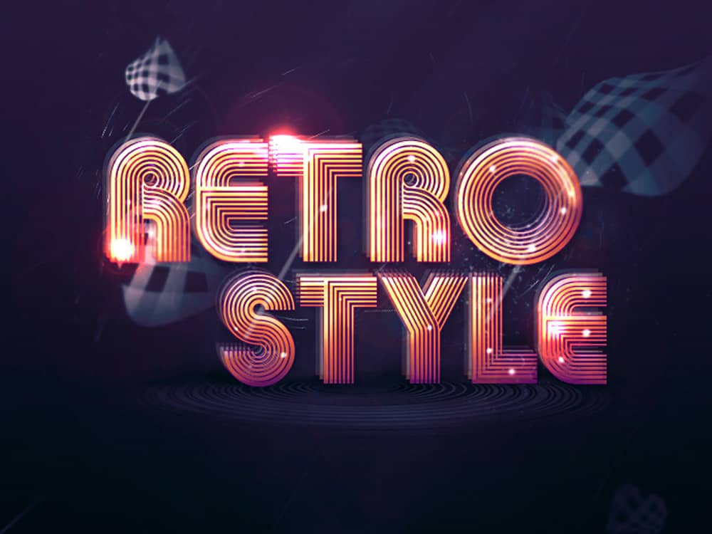 Schrift Effekte für Photoshop 3