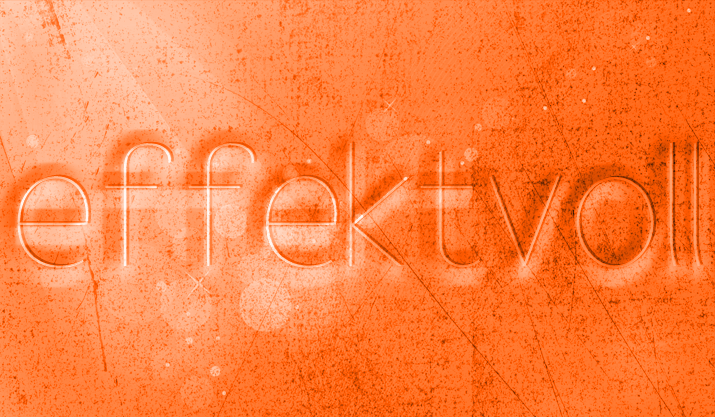 effektvoll Schrift Effekt
