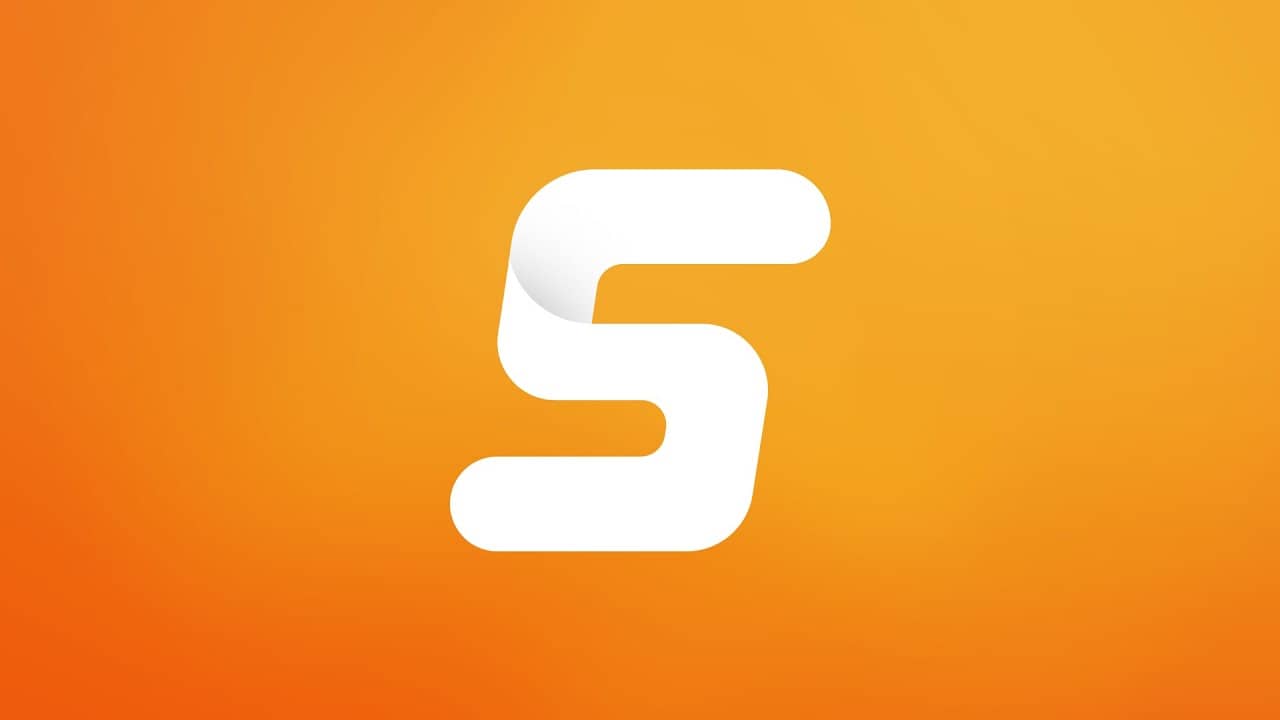 Buchstabe S auf orangem Hintergrund