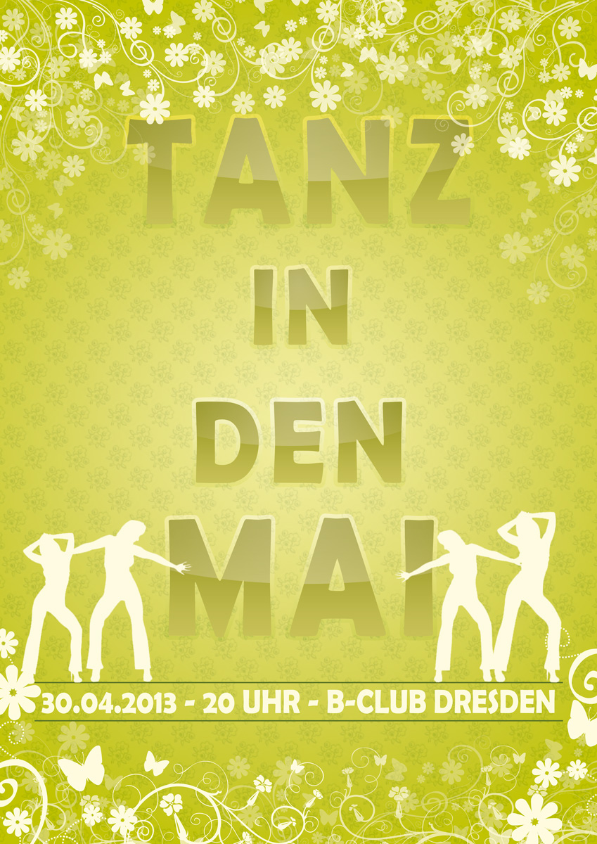 Tutorial Plakat Tanz in den Mai (Endergebnis) 