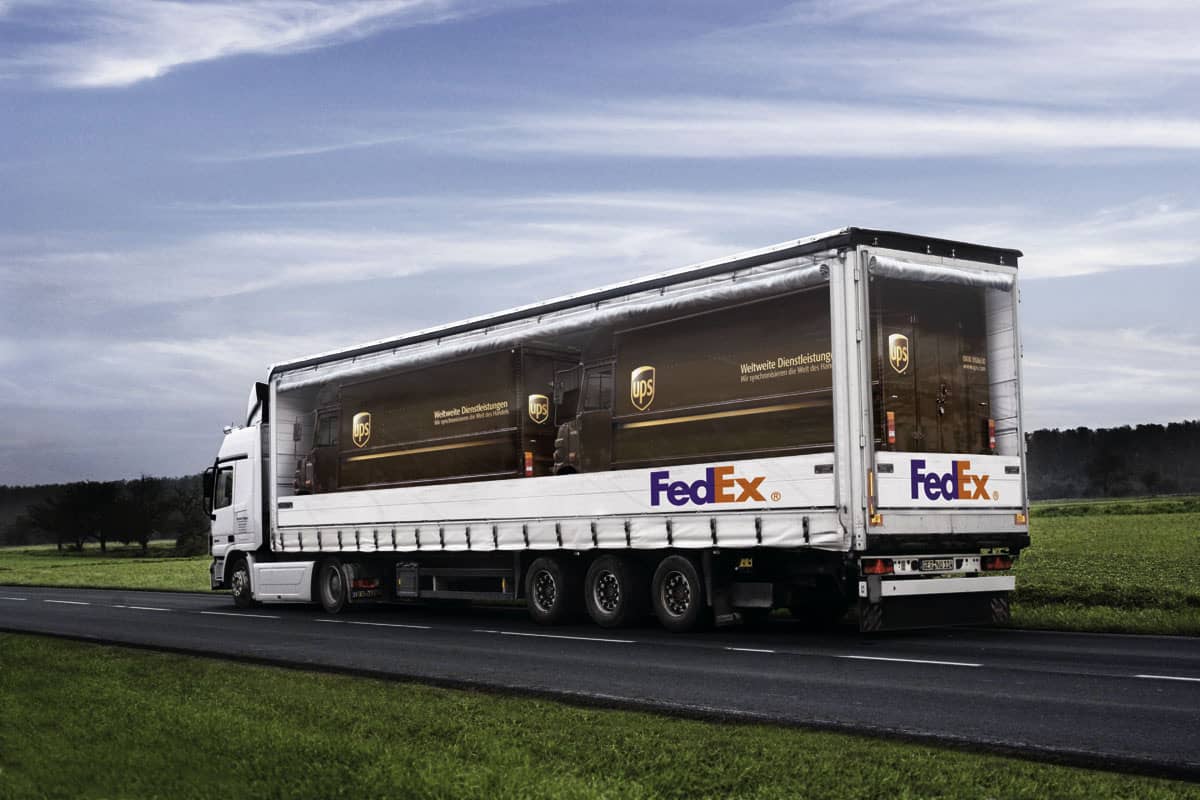LKW Werbung FedEx UPS